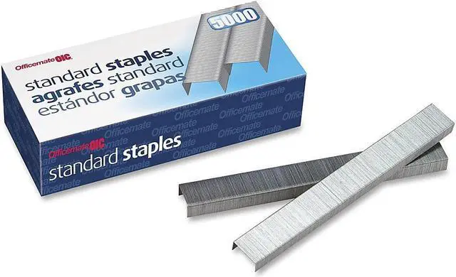 Alt view image 5 of 13 - Officemate Staples Standard Chisel Point 5000 Staples/Box 91900