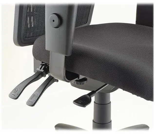 Alt view image 4 of 16 - Lorell Exec High-Back Chair Mesh 28-1/2"x28-1/2"x45 Black 86200