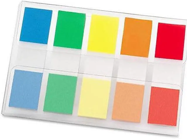 Alt view image 15 of 17 - Post-it Page Flags in Portable Dispenser 5 Standard Colors 20 Flags/Color 6835CF