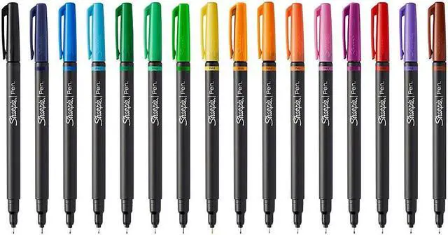 Alt view image 15 of 17 - Sanford 1983967 Sharpie Art Pens, Fine Point, Assorted Colors, 24 Count