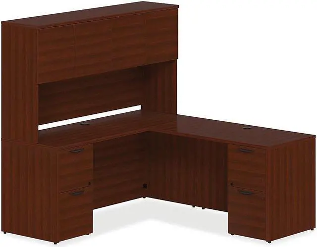 Alt view image 2 of 10 - Lorell Prominence Pedestal Desk PD3060DPMY