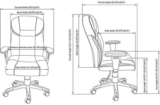 Alt view image 3 of 3 - Lorell Executive High-back Chair (LLR83308)