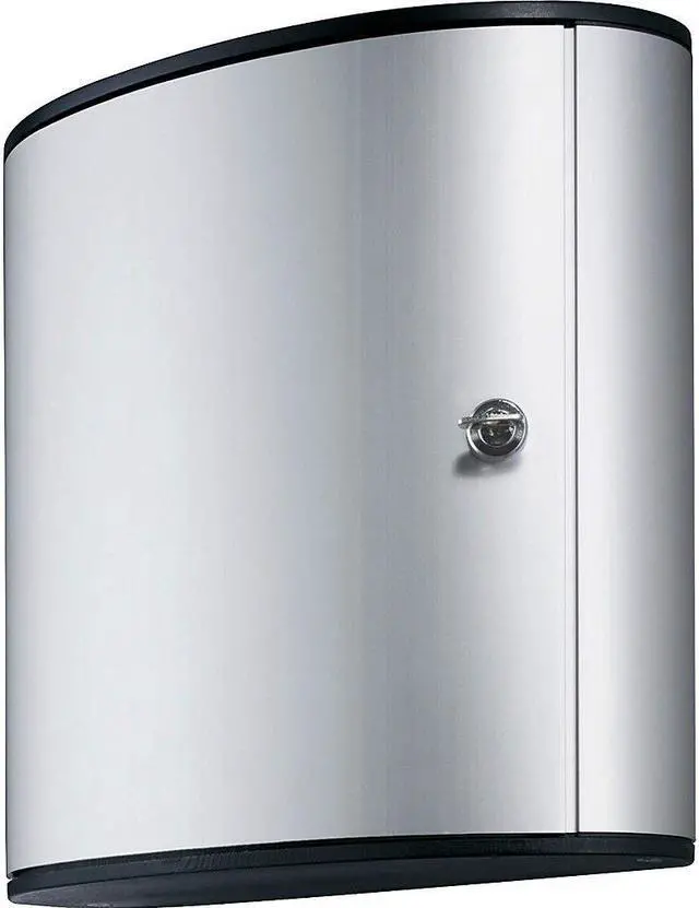 Alt view image 8 of 20 - Durable Locking Key Cabinet 36-Key Brushed Aluminum Silver 11 3/4 x 4 5/8 x 11