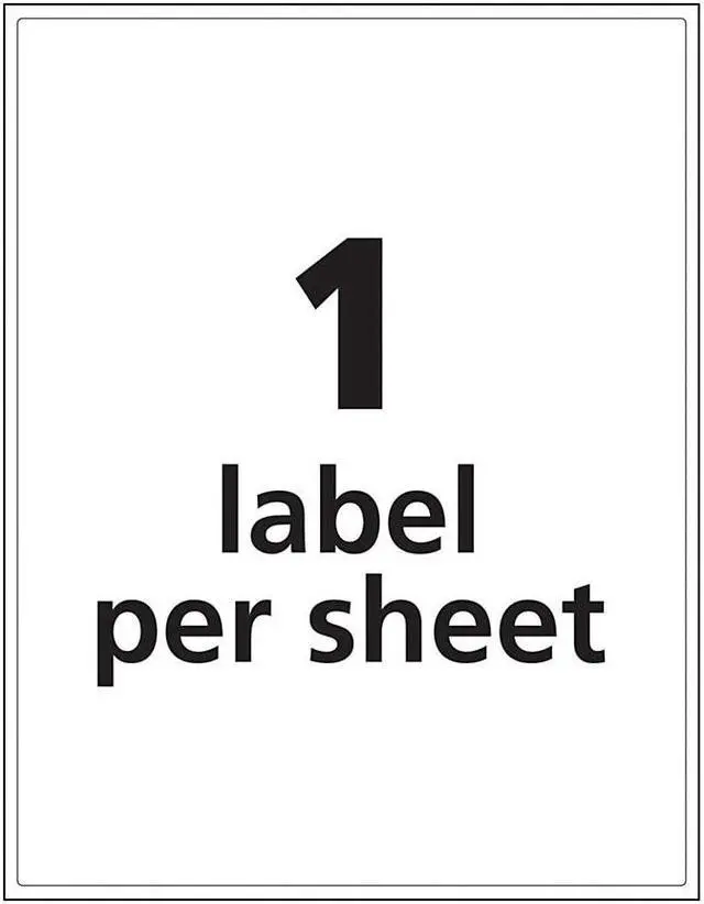 Alt view image 5 of 17 - Avery Dennison - 7278260507 - Full-Sheet UltraDuty GHS Chemical Labels, Laser, 8 1/2 x 11, White, 500/Box