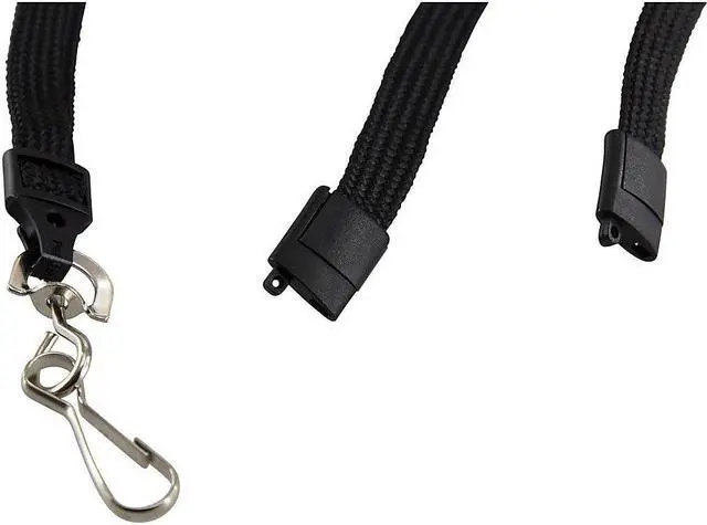 Alt view image 11 of 13 - SICURIX Plastic Hook Breakaway Lanyard - 12 / Pack - 36" Length - Black - Nylon, Plastic, Steel