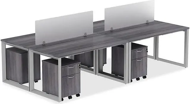 Alt view image 5 of 10 - Lorell Modesty/Privacy Panel f/71-5/8"W Desks 59"x15-3/4" CL 16221