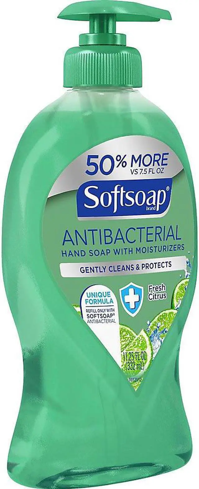 Alt view image 3 of 6 - Softsoap Antibacterial Hand Soap, Fresh Citrus, 11.25 Oz Pump Bottle 44572EA