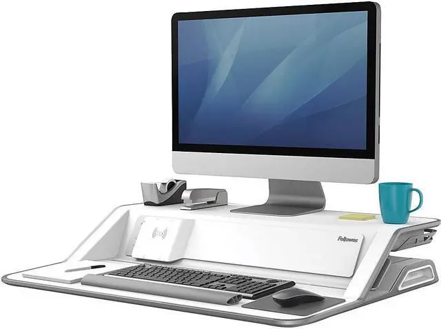 Alt view image 6 of 20 - FELLOWES 8080201 Lotus DX Sit Stand Workstation