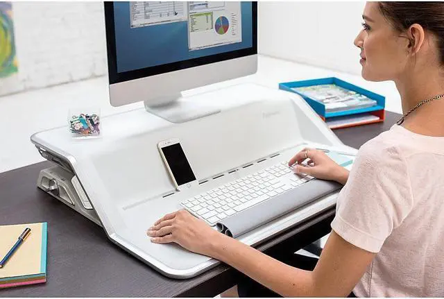 Alt view image 8 of 18 - Fellowes Lotus Multipurpose Desktop Riser 0009901