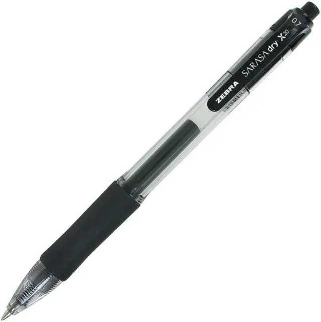 Alt view image 3 of 13 - Zebra Sarasa Retractable Gel Pen Black Ink Medium Dozen 46810