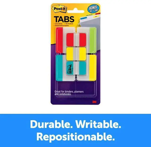 Alt view image 4 of 8 - Post-It 686-VAD2 Tabs Value Pack, 1 in. and 2 in. , Assorted, 114-PK