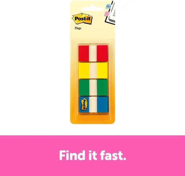 Alt view image 7 of 20 - 3M 680RYGB2 Flags in Portable Dispenser Assorted 160 Flags/Dispenser