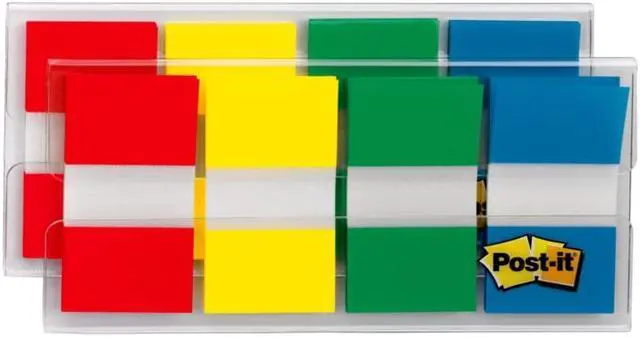 Alt view image 6 of 20 - 3M 680RYGB2 Flags in Portable Dispenser Assorted 160 Flags/Dispenser