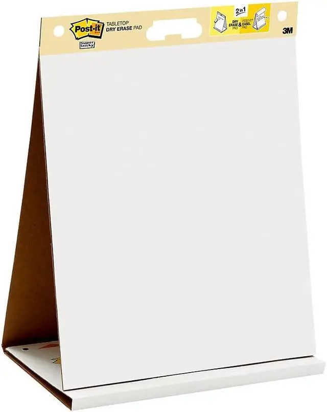 Alt view image 6 of 20 - Post-it Dry Erase Tabletop Easel Unruled Pad 20 x 23 White 20 Sheets