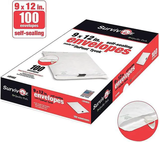Alt view image 4 of 12 - Survivor Tyvek Mailer 9 x 12 White 100/Box R1460