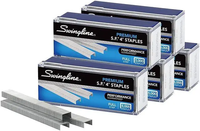 Alt view image 4 of 19 - Swingline Premium Staples 1/4"L 210/Strip 25000/PK Silver 35481