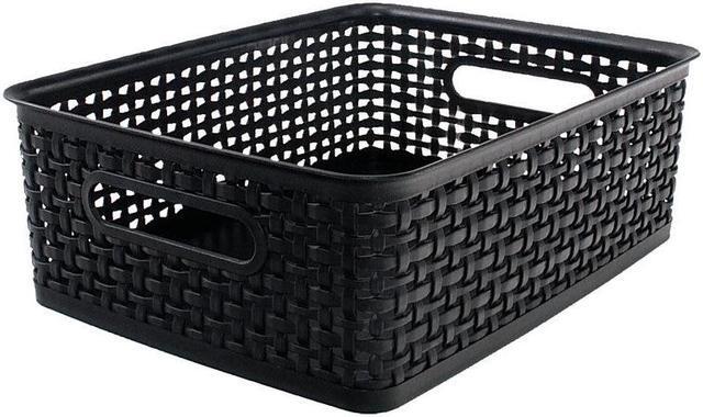 Plastic Weave Bin, Medium, 14 Plastic Weave Bin, Medium, 14