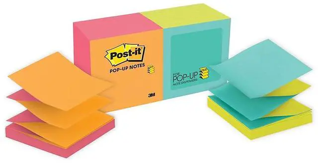 Alt view image 5 of 20 - Post-it Original Pop-up Refill Alternating Cape Town Colors 3 x 3 100-Sheet 12/Pack R330NALT