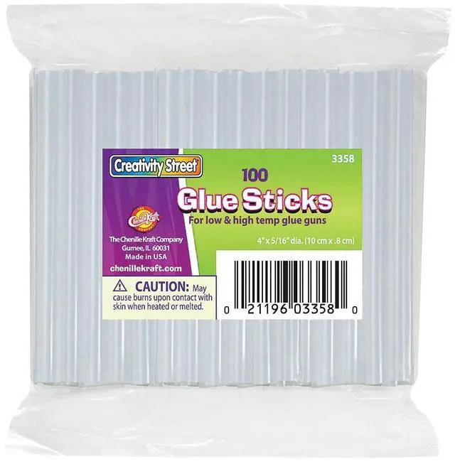 Alt view image 5 of 8 - Chenille Kraft Glue Sticks 4 Oz. 4"x5/16" 100/PK 3358