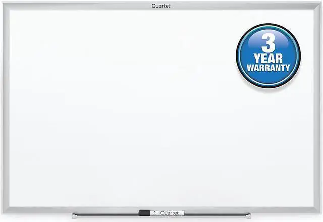 Alt view image 10 of 20 - Quartet Classic Series Melamine Whiteboard 36 x 24 Silver Aluminum Frame S533
