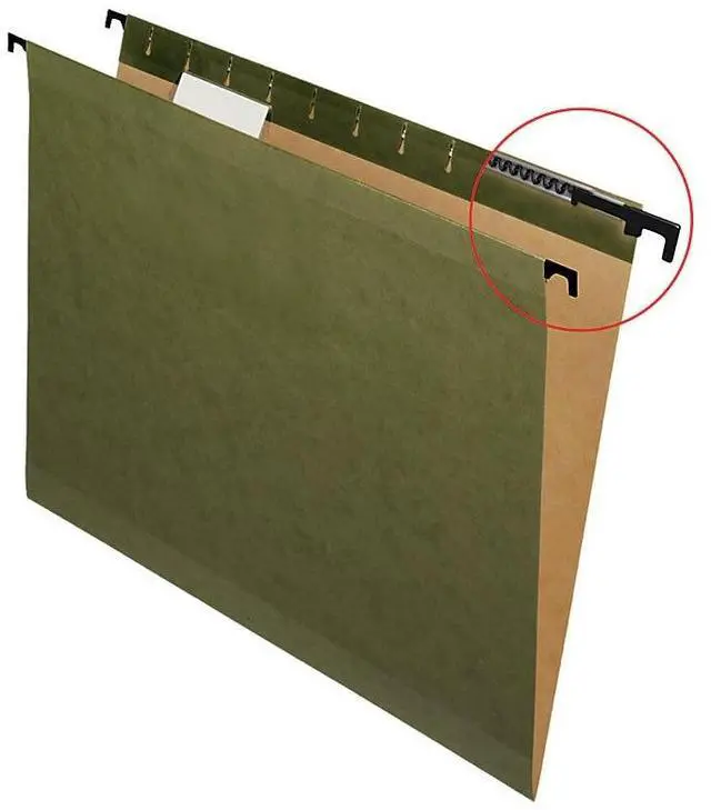 Alt view image 2 of 13 - Pendaflex 615215 Poly Laminate Reinforced Hanging Folders, Letter, Green, 20/Box, 1 Box