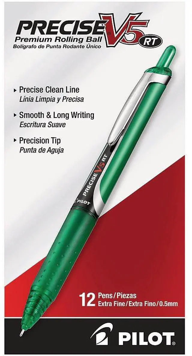 Alt view image 3 of 5 - Pilot Rollerball Pen Retract. .5mm Extra Fine Pnt GN Barrel/Ink 26065