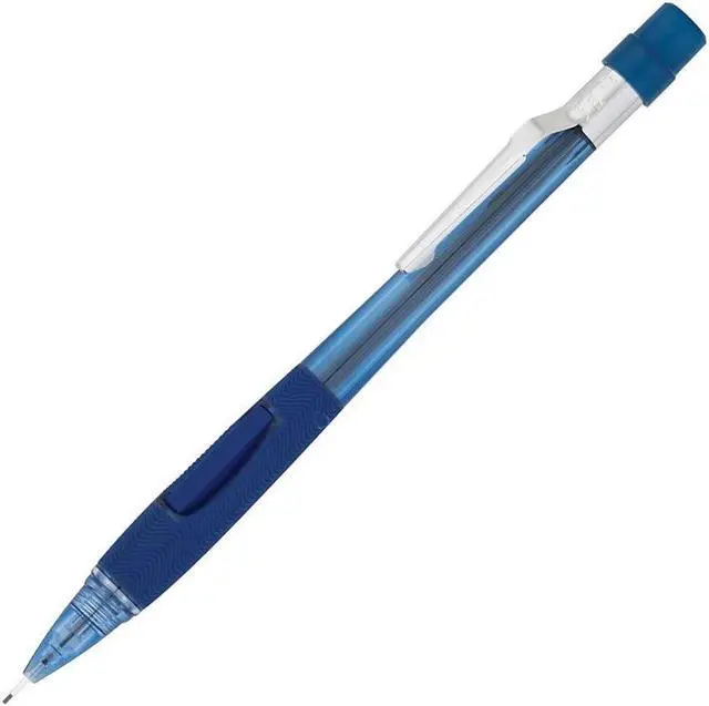 Alt view image 2 of 11 - Pentel Quicker Clicker Mechanical Pencil 0.7 mm Transparent Blue Barrel PD347TC