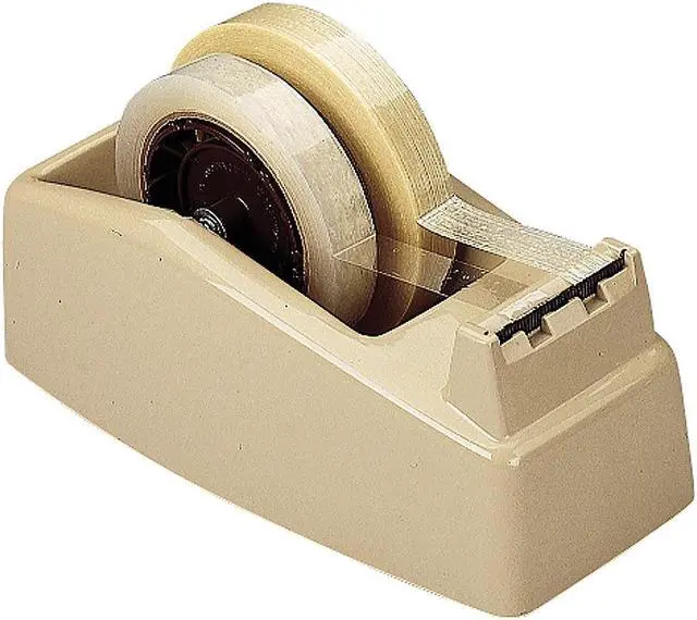 Alt view image 4 of 17 - Scotch Two-Roll Desktop Tape Dispenser 3" Core High-Impact Plastic Beige C22