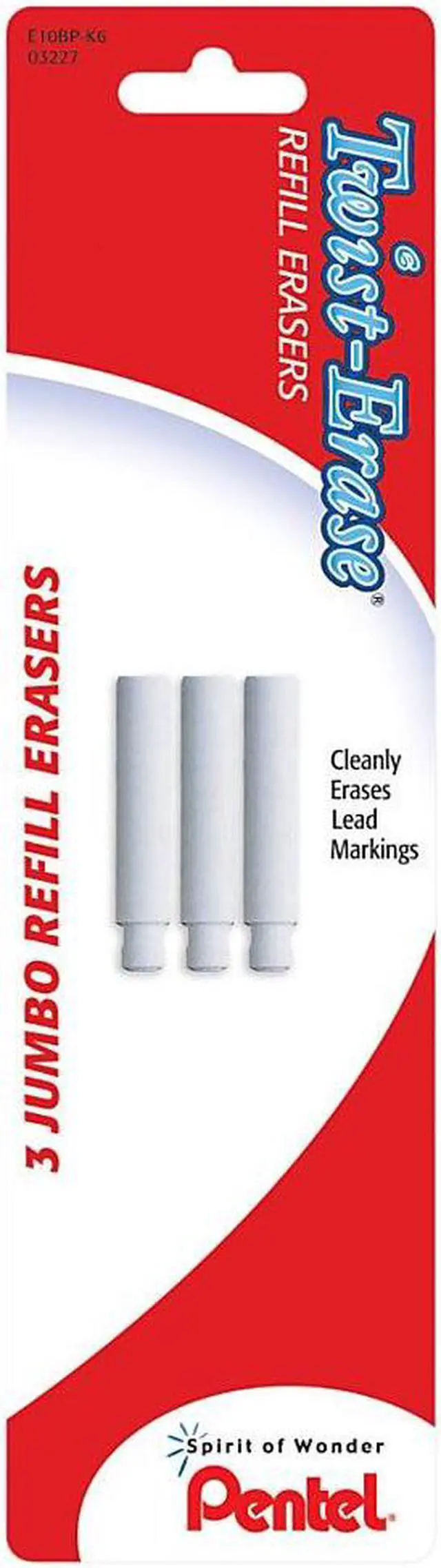 Alt view image 2 of 8 - Pentel Twist-Erase Eraser Refill 3 EA/PK