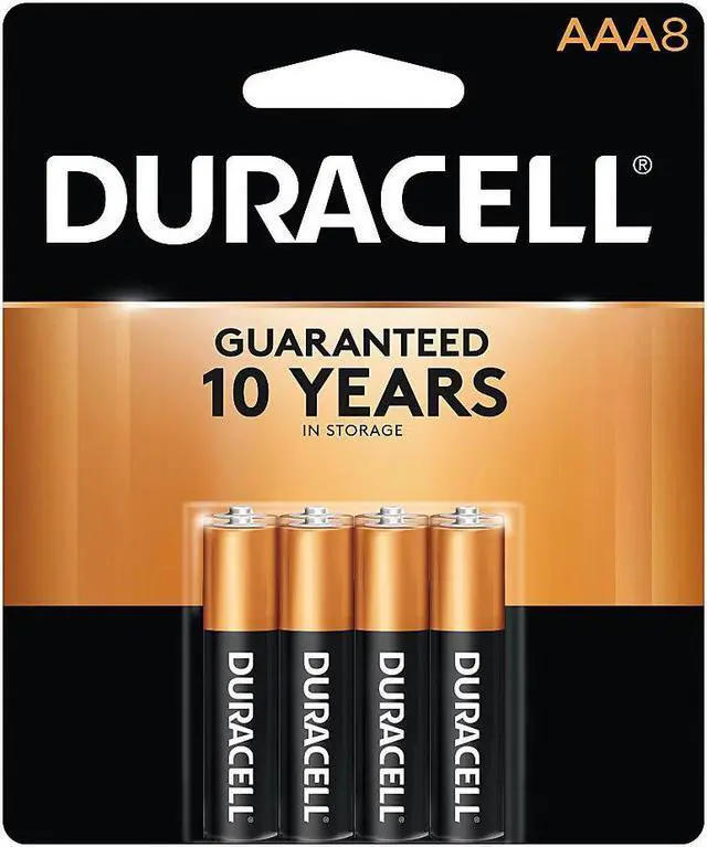 Alt view image 9 of 20 - DURACELL MN2400B8Z Duracell CopperTop AAA Alkaline Battery, 8 PK, 1.5VDC