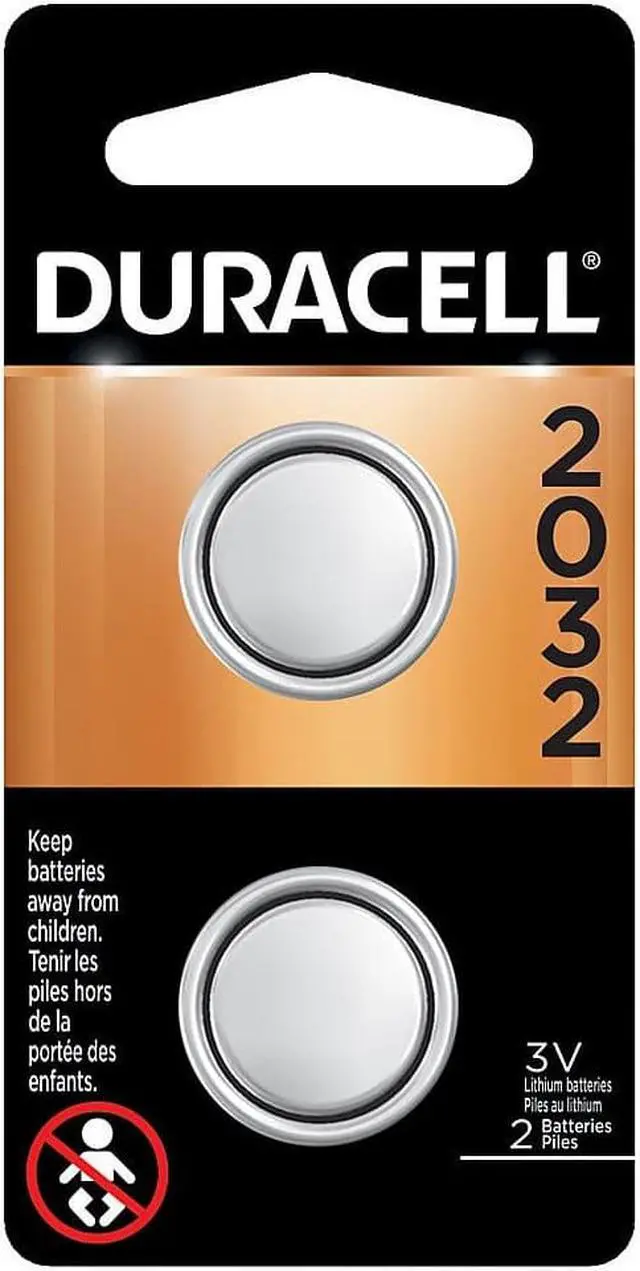 Alt view image 12 of 20 - DURACELL DL2032B2PK Coin Cell,2032,Lithium,3V,PK2