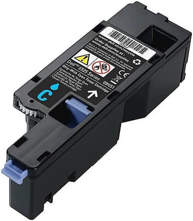 Alt view image 3 of 9 - Dell H5wfx Toner, 1,400 Page-Yield, Cyan H5WFX