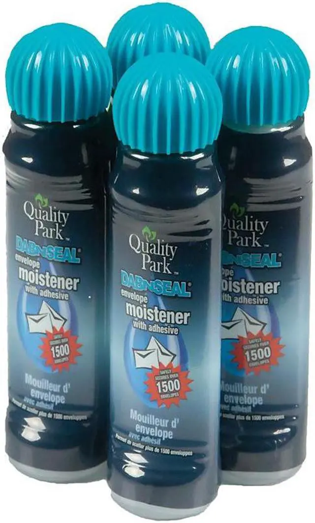 Alt view image 3 of 19 - Quality Park Envelope Moistener w/Adhesive 50 mL Clear 4/Pack 46071