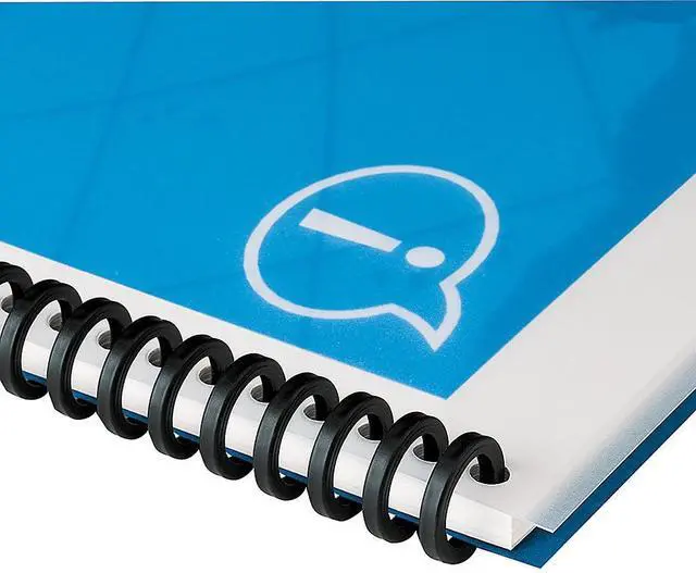 Alt view image 5 of 10 - Swingline ProClick Easy Edit Spines 5/16" Diameter 45 Sheet Capacity Black 25/Pack 2515662
