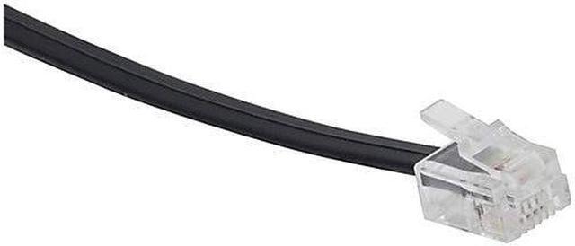 Alt view image 4 of 7 - Power Gear Telephone Line Cord Plug/Plug 15 ft Black 7657999986579