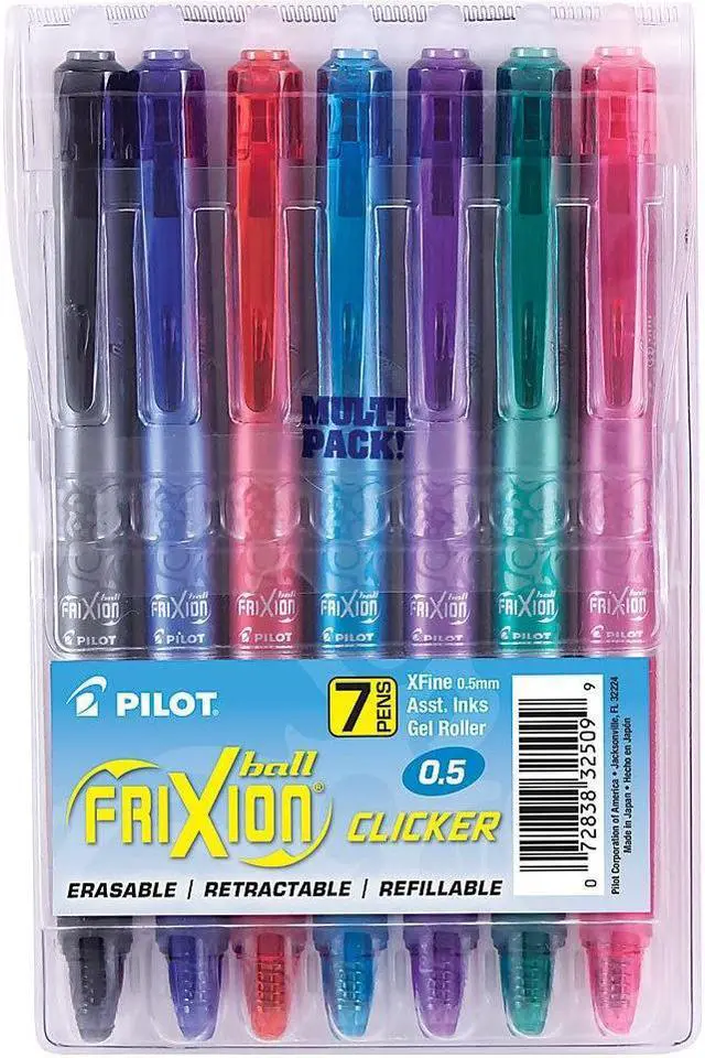 Alt view image 3 of 9 - Pilot Pen,Frxn Clicker,7pk,Ast 32509