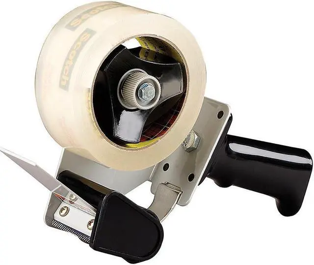 Alt view image 4 of 14 - Tartan Pistol Grip Box Sealing Tape Dispenser, 3" core, Black