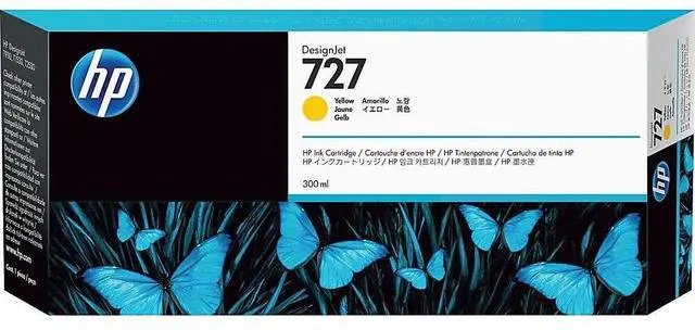 Alt view image 5 of 17 - HP 727 300-ml Yellow DesignJet Ink Cartridge, F9J78A