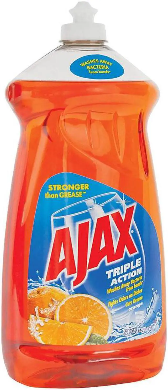 Alt view image 4 of 16 - Ajax Dish Detergent Liquid Antibacterial Orange 52 oz Bottle 49860