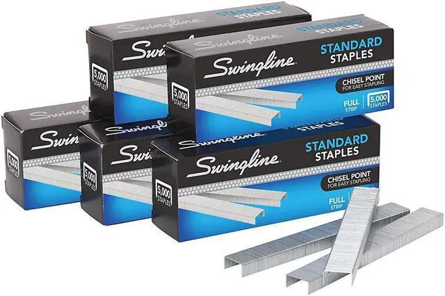 Alt view image 5 of 16 - Swingline Standard Chisel Point Staples, 5/pk