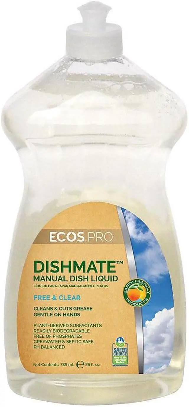 Alt view image 10 of 16 - Liquid Dish Detergent,25 oz.,Unscented EARTH FRIENDLY PRODUCTS PL9721/6