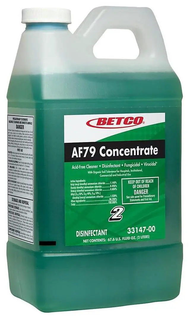Main image of Betco AF79 Acid-Free Disinfectant Restroom Cleaner Concentrate Disinfectant, 2-Liter, Pack Of 4