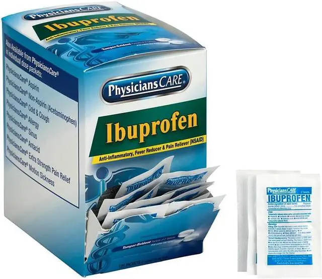 Alt view image 5 of 11 - Physicianscare Ibuprofen Medication Two-Pack 200mg 50 Packs/Box 90015