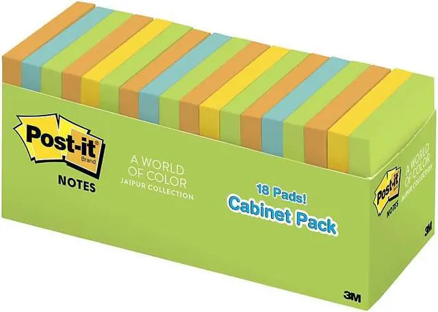 Alt view image 8 of 20 - Post-It Notes Note,3x3,18pad Cab,Brites 65418BRCP