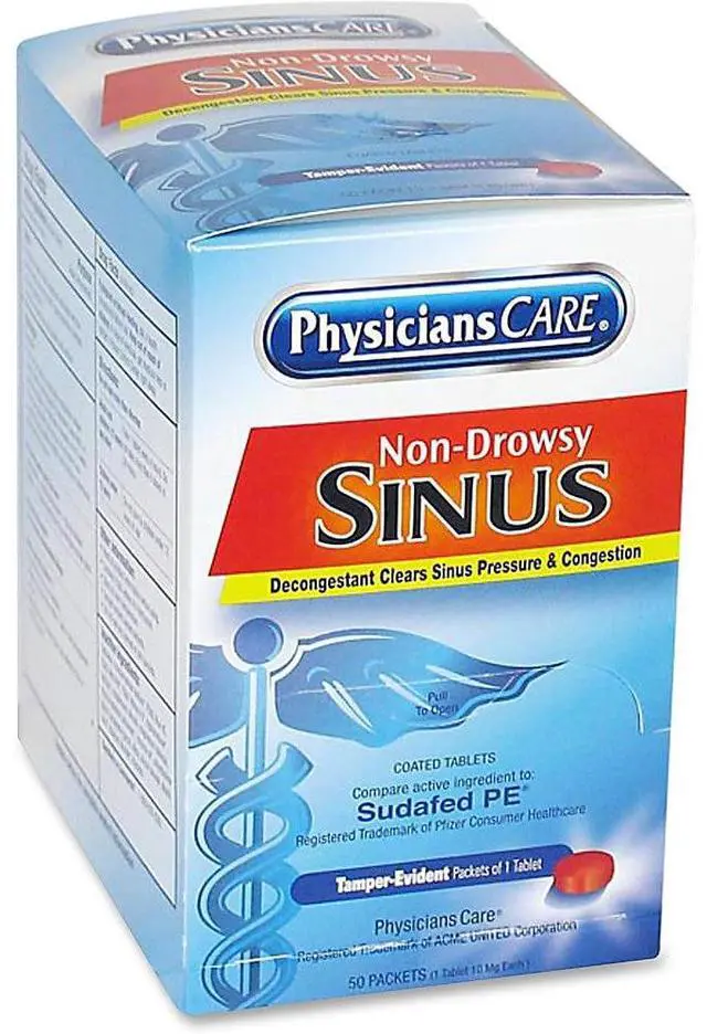 Alt view image 14 of 20 - PhysiciansCare First Aid,Sinus Tablet,Oe 90087