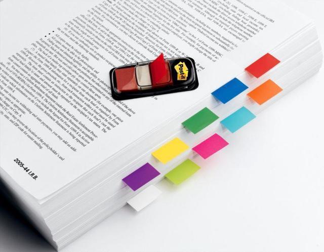 Alt view image 8 of 20 - 3M 680RD12 Marking Flags in Dispensers  Red  50 Flags/Dispenser  12 Dispensers Pack