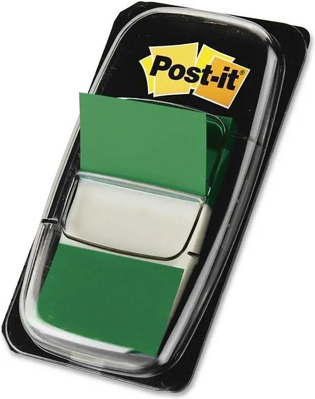 Alt view image 2 of 16 - Post-it Marking Page Flags in Dispensers Green 50 Flags/Dispenser 12 Dispensers