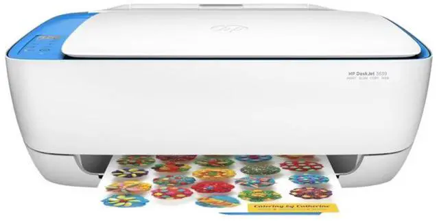 Alt view image 6 of 10 - HP Deskjet 3639 All-in-One - Multifunction printer - color - ink-jet - 8.5 in x 11.7 in (original) - A4/Legal (media) - up to 5 ppm (copying) - up to 20 ppm (printing) - 60 sheets - USB 2.0, Wi-Fi(n)