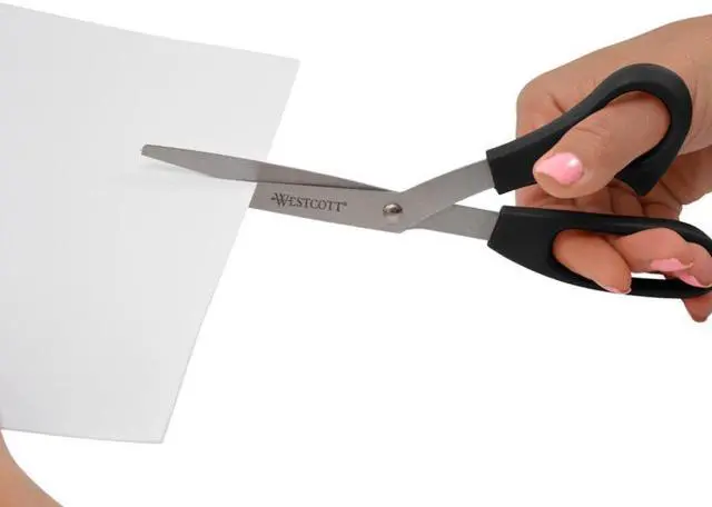 Alt view image 5 of 7 - Westcott Scissors,8"bentstr,3pk,Bk 13402
