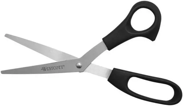 Alt view image 3 of 7 - Westcott Scissors,8"bentstr,3pk,Bk 13402